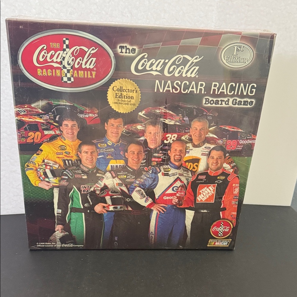 The Coca Cola NASCAR Racing Board Game 1st Edition Collectors Edition SEALED